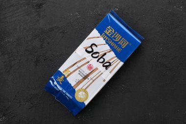 21 Mayıs 2020, Minsk, Belarus - Soba karabuğday eriştesi