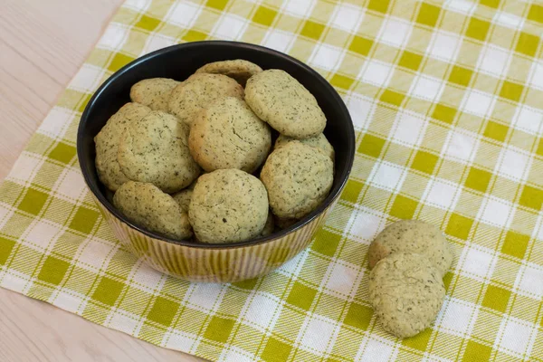 Cytryna cookies w misce — Zdjęcie stockowe