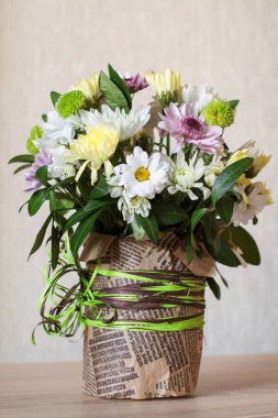 Farklı krizantem buket 