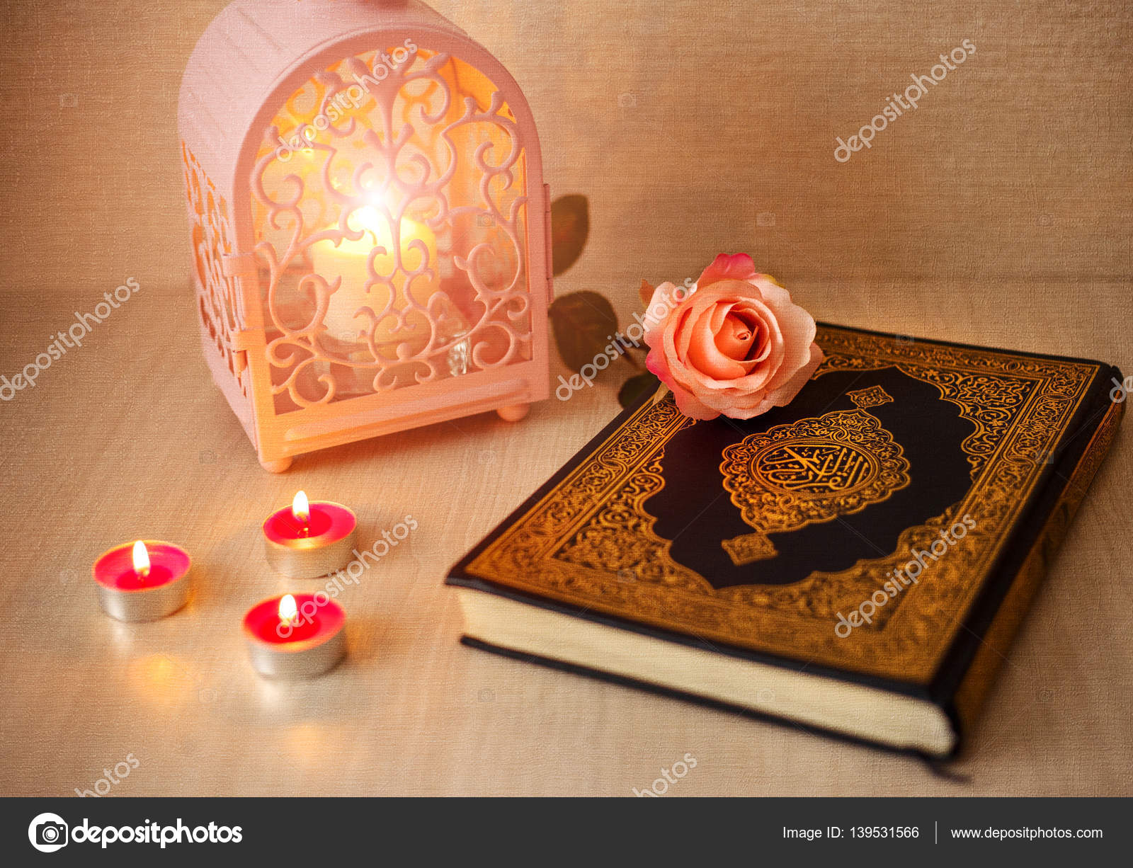 Quran Rose And Candles Stock Photo Image By C Aiscream Quran Rose And Candles Stock Photo Image By C Aiscream