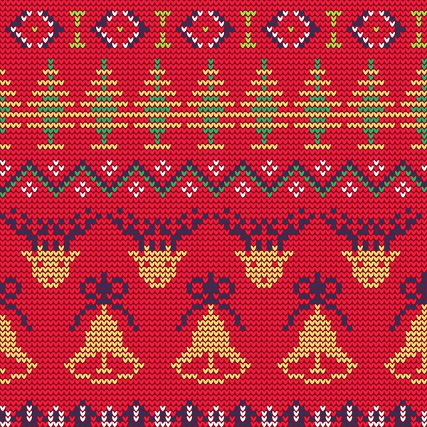 Ugly sweater Pattern — Stock Vector
