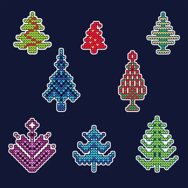 Patch de Noël tricoté 1 — Image vectorielle