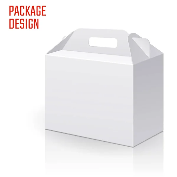 Boîte en carton cadeau clair — Image vectorielle