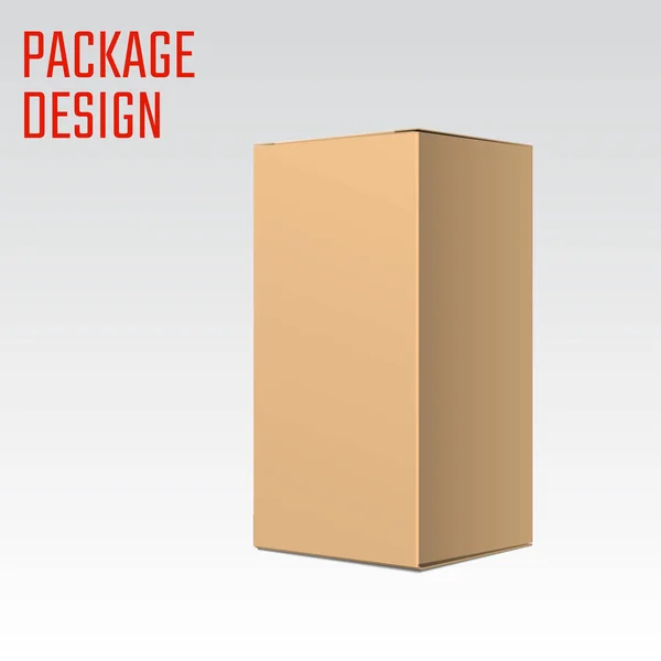 Boîte en carton transparent — Image vectorielle