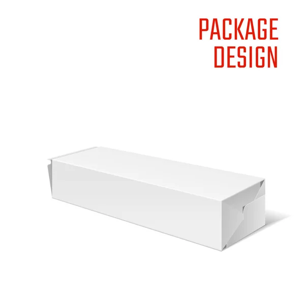 Pack plegable blanco — Vector de stock