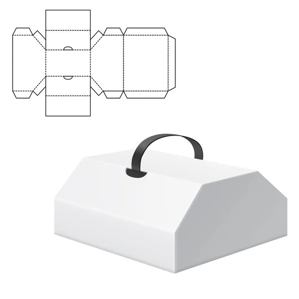 Mock up caja clara — Archivo Imágenes Vectoriales