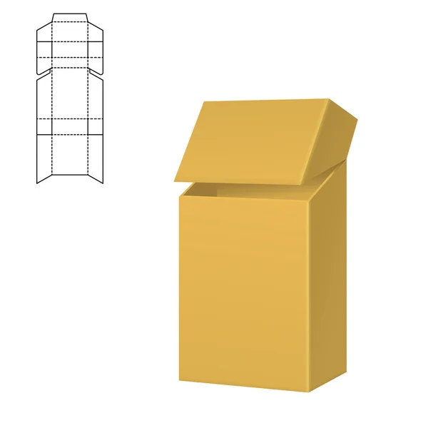 Boîte d'artisanat de diecut 1 — Image vectorielle