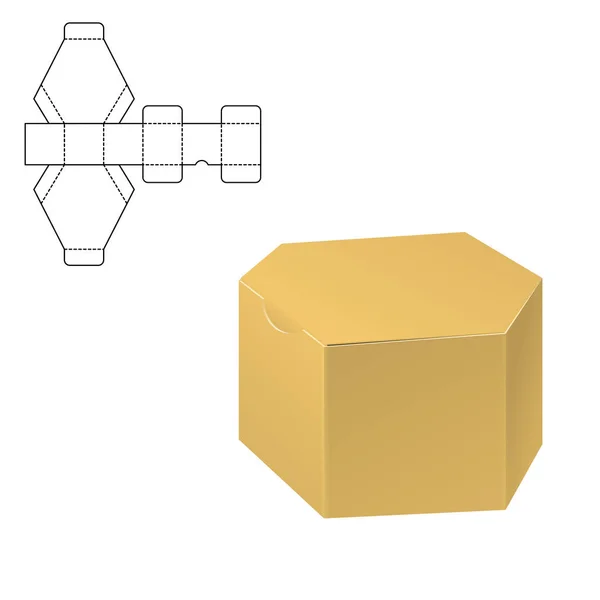 Складання пакет шаблон — стоковий вектор
