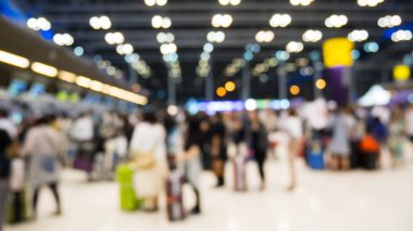 Uluslararası Havaalanı arka plan bulanıklık.