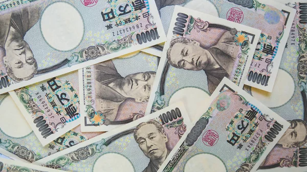 Nota de banco del fondo del dinero del yen . — Foto de Stock