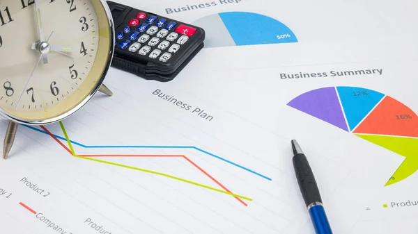 iş raporu veya iş con içinde defter ile finansal kağıt