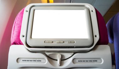 Özel uçak koltuk entertainmentservice pas için monitörde