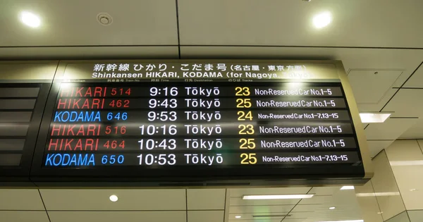 Japon tren bilgilerinin imzası.