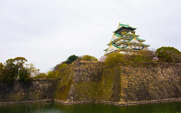 Osaka Slott Det Största Slottet Osaka Japan — Stockfoto