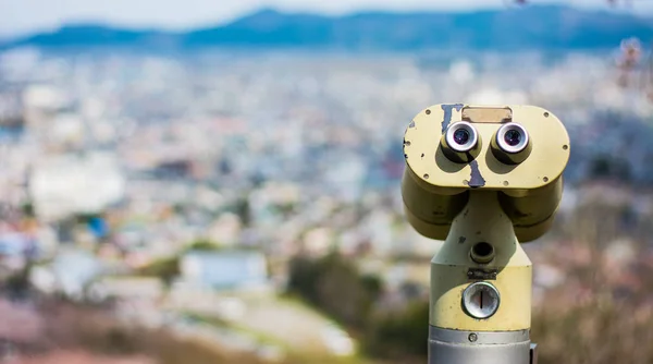 Binoculars are available for touris  On the point of view