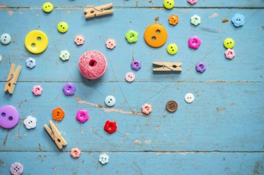 Dikiş arkaplanı için aksesuarlar