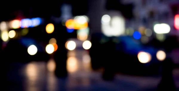 Vervagen gevlekte licht verkeer in de stad — Stockfoto