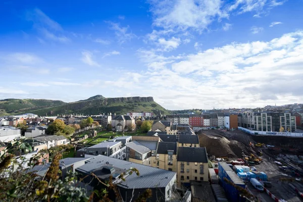 Panoramic view of Arthur's seat in Edinburgh, Scotland — Stock Photo, Image