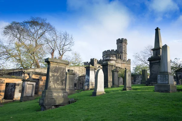 A view inside the historic Old Calton Burial Ground Cemetery in edinburgh