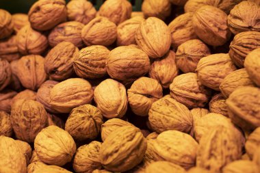 walnuts in weighing bags
