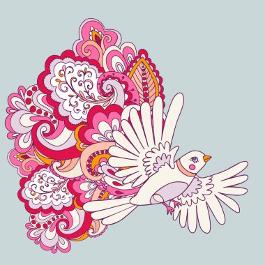 Dekoratif uçan kuş