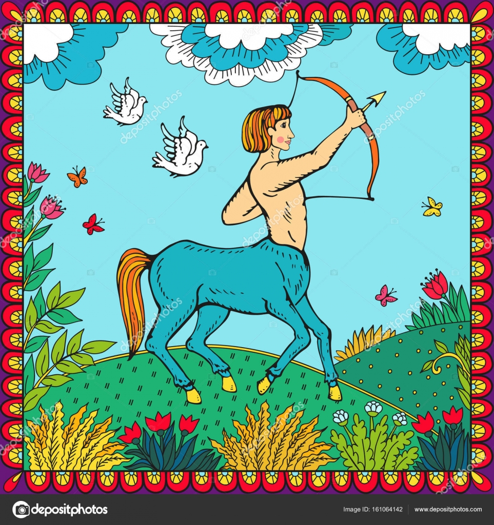 Centauro. Humano com corpo de cavalo. Fantasia coleção criaturas mágicas.  Ilustração vetorial desenhada à mão. Desenho, image size:963x1024