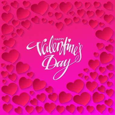 mutlu Sevgililer günü kartı. vektör çizim