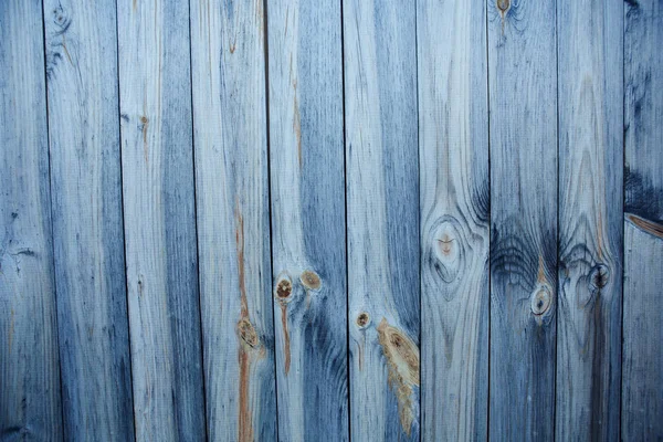 Madeira velho fundo azul, pintura desbotada — Fotografia de Stock