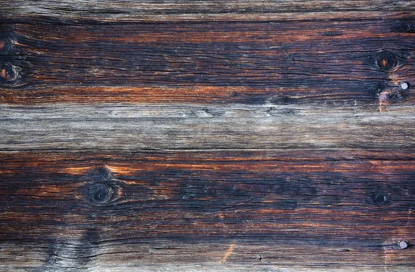 Sfondo in legno. Strisce vecchie e sbiadite di colore grigio e marrone con venature in legno — Foto Stock