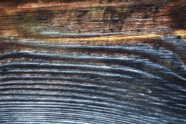 Fondo de madera. Tiras viejas y descoloridas de color gris y marrón con grano de madera — Foto de Stock