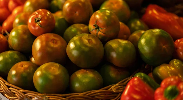 Verduras Frescas Ecológicas Mercado Agrícola Bio Comida Saludable Comida Vegetariana — Foto de Stock