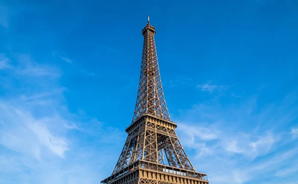 Torre Eiffel París Cielo Azul Brillante París Francia Torre Eiffel — Foto de Stock