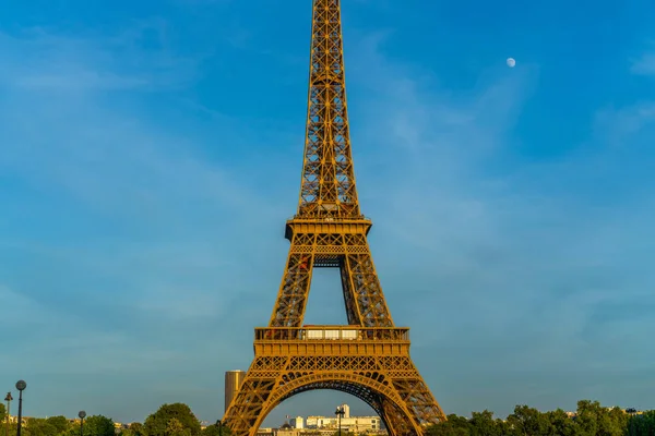 Torre Eiffel París Cielo Azul Brillante París Francia Torre Eiffel — Foto de Stock