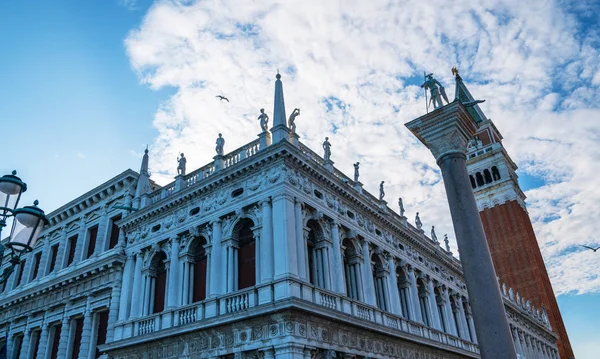 Plaza San Marcos Corazón Turístico Venecia Con Vistas Icónicas Basílica — Foto de Stock