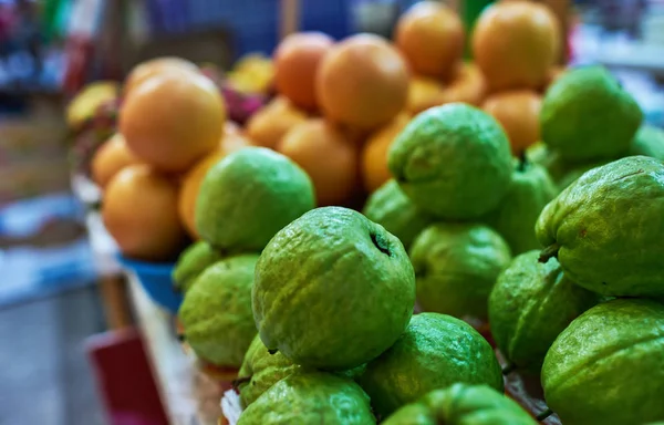 Grote Keuze Aan Verse Groenten Fruit Markt Teller — Stockfoto