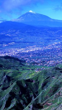 teide yanardağı görünümünü