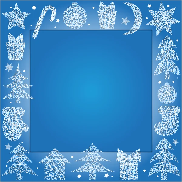 Cartão de Natal, ilustração . — Fotografia de Stock