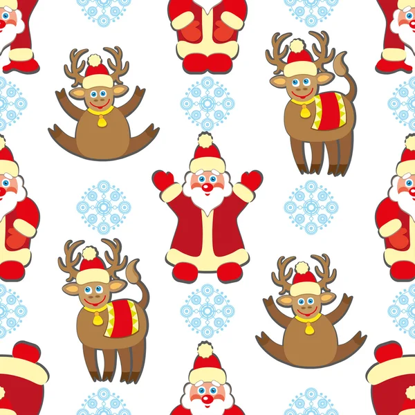 Seamless pattern with Christmas decorations — Stock Photo, Image