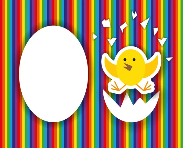 आत सुंदर कोंबड्यांसह वेडसर अंडी, वाढदिवस शुभेच्छा ग्रीटिंग कार्ड — स्टॉक फोटो, इमेज