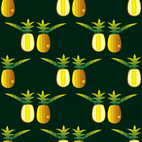 Ananas bezešvé vzor. — Stock fotografie