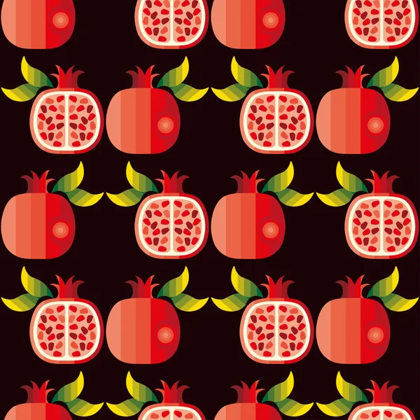 Seamless pattern of pomegranates. — Stock Photo, Image