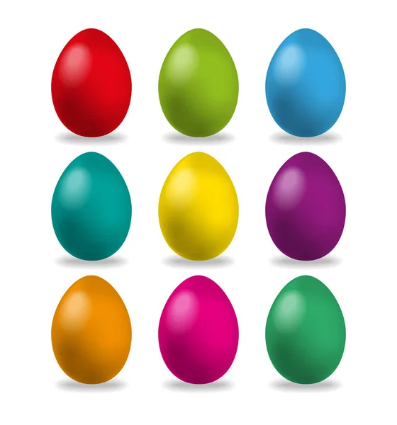 Iconos de huevos de Pascua . — Foto de Stock