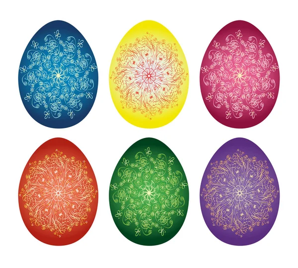 Iconos de huevos de Pascua . — Foto de Stock