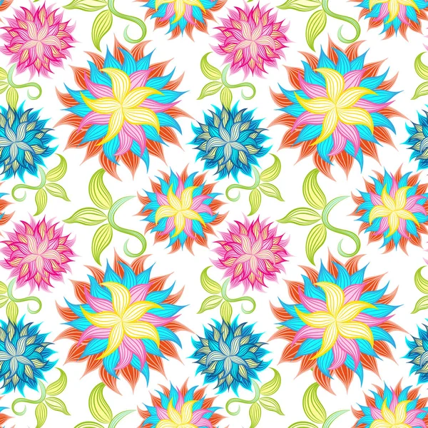 Frühlings- oder Sommerblumen Muster. Floraler Hintergrund. — Stockfoto