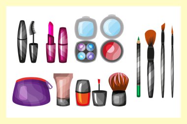 moda kadın makyaj tasarım glamour fırça