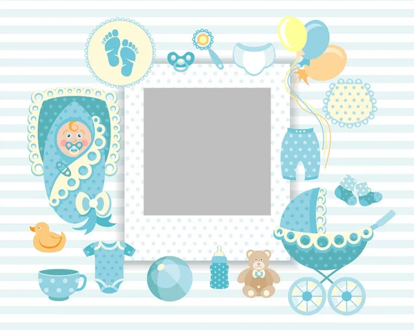 Baby Boy Set — Stock Photo, Image