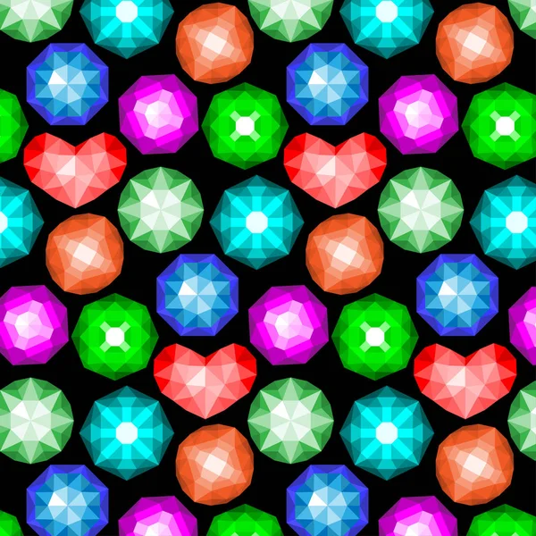 Desen renkli değerli taşlar.