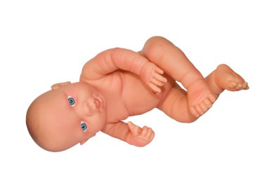 izole mutlu çıplak bebek