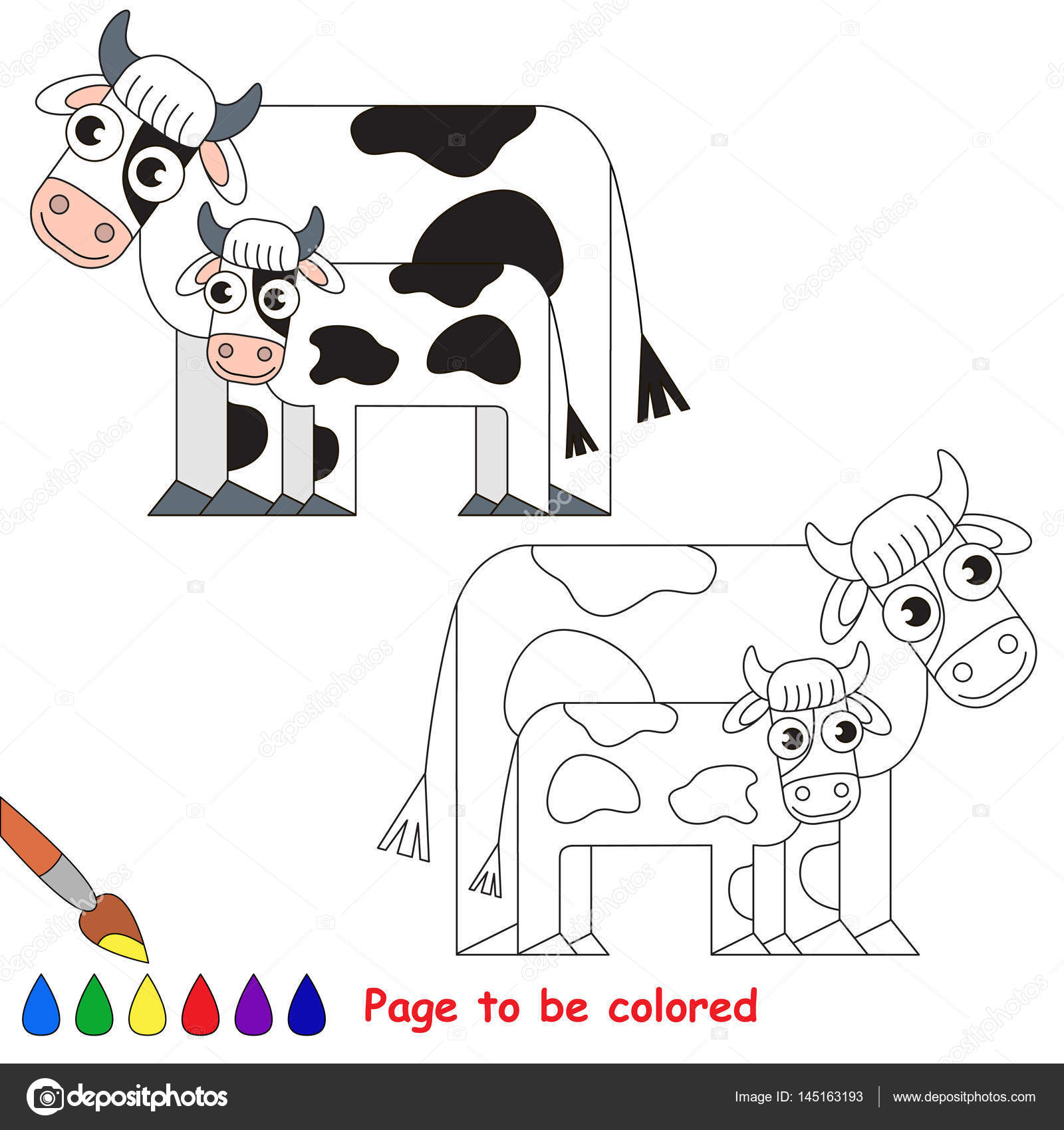 Jogo de colorir crianças. Página educacional para ser colorido . imagem  vetorial de Anna_Mikhailova© 145587775