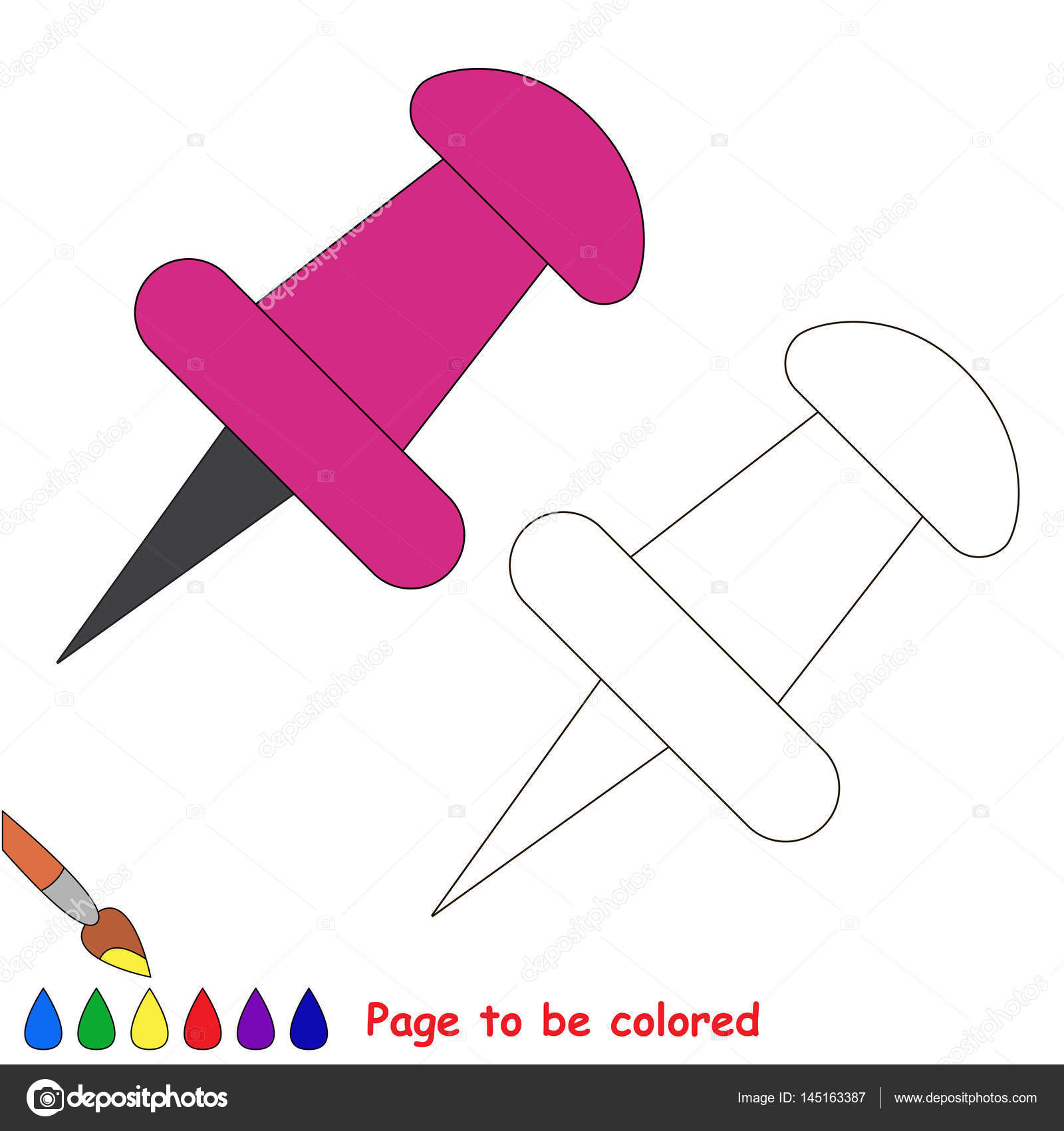 Jogo de colorir crianças. Página educacional para ser colorido . imagem  vetorial de Anna_Mikhailova© 145587775